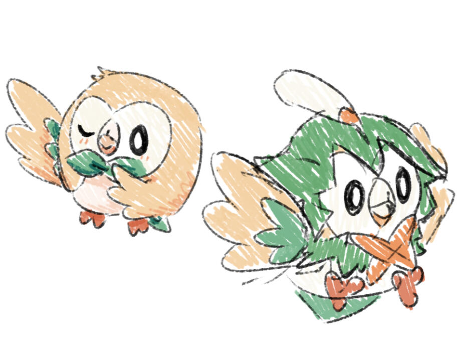 Sketchy style w/ rough colors